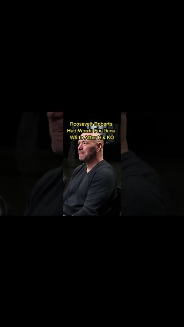Roosevelt Roberts Had Words For Dana White After His KO 😳