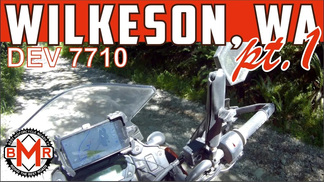 Kawasaki KLR 650 Dual Sport Motorcycle Adventure Ride up Rd 7710 Wilkeson, WA | PART 1