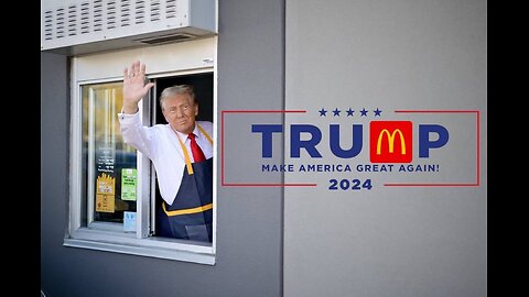 NOW - Trump serving at McDonald’s: "I made it myself."