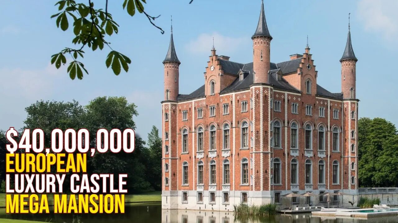 Inside $40,000,000 European Castle Mega Mansion