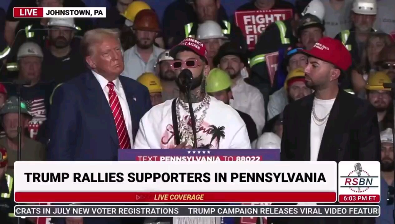 Anuel AA, one of the most influential Latin rappers just endorsed President Trump in Pennsylvania