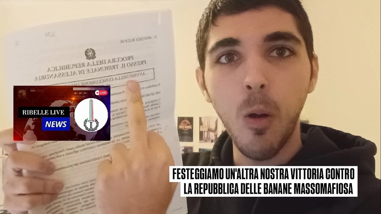 FESTEGGIAMO UN'ALTRA NOSTRA VITTORIA CONTRO LA REPUBBLICA DELLE BANANE MASSOMAFIOSA