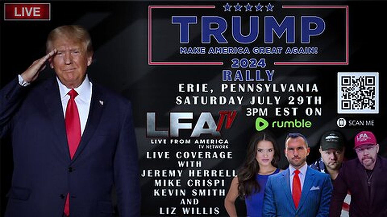 TRUMP LIVE IN ERIE, PA! LFA TV 3PM 7.29.23