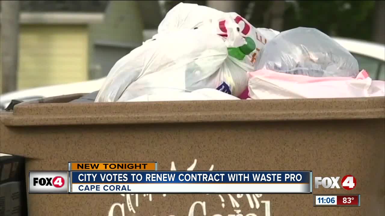 Cape Coral votes to negotiate extending Waste Pro's contract