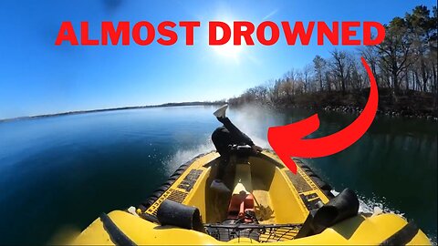 Ryan almost dies riding a hover craft