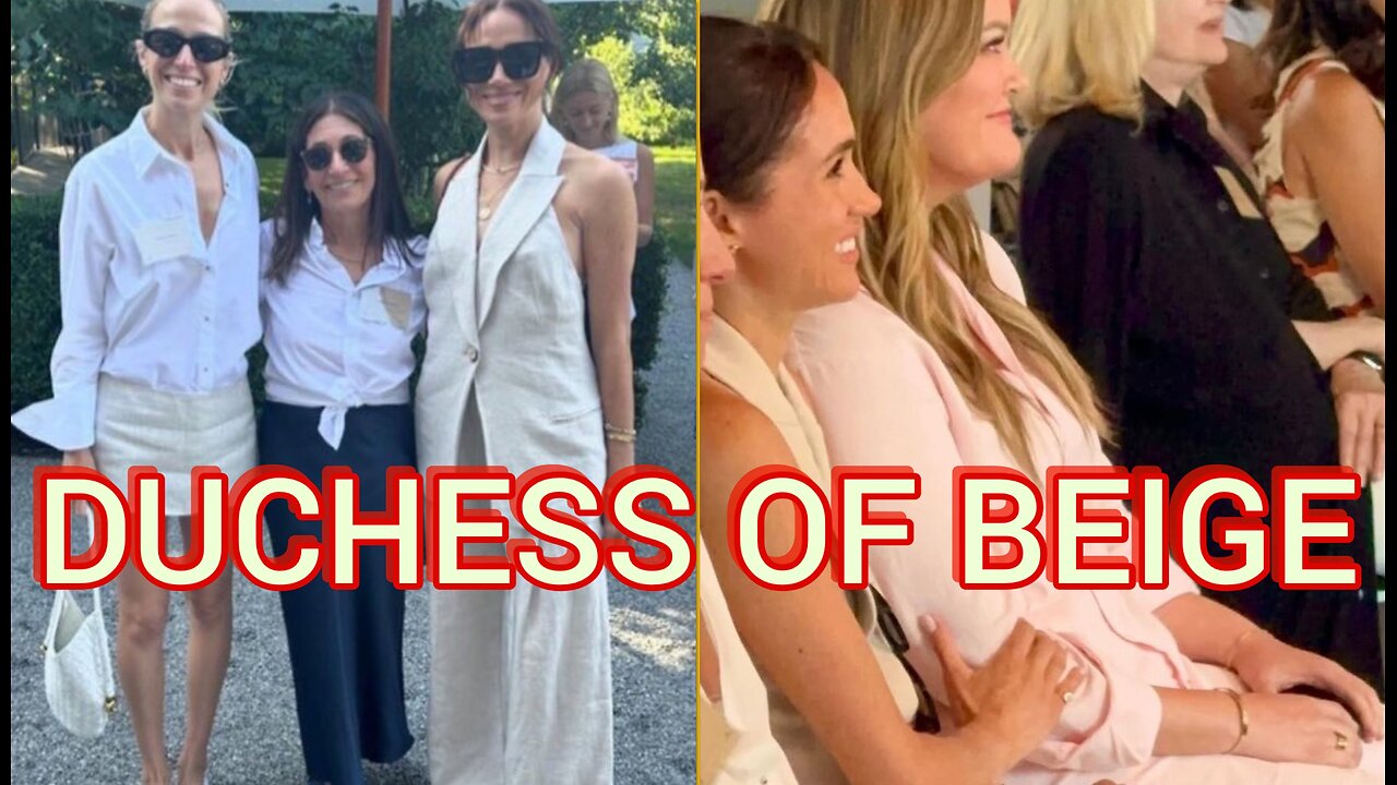 Meghan Markle GRIFTING in The Hamptons LOOKING Wrinkled & Beige during Summit