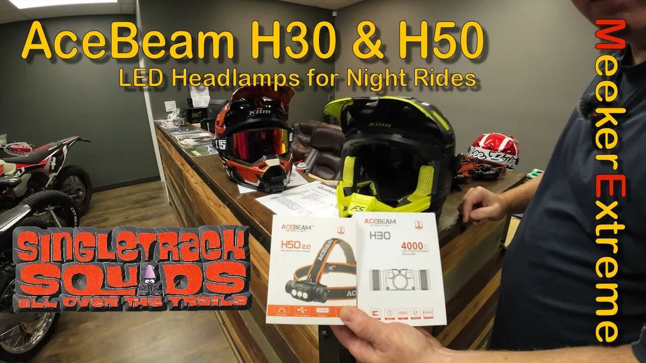 A&M Moto Toys - AceBeam H30 & H50 as Helmet Lights