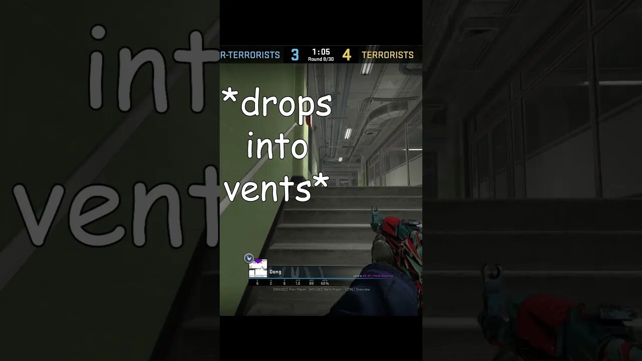 Dude Is LITERALLY A Ninja #csgo #funny #shorts