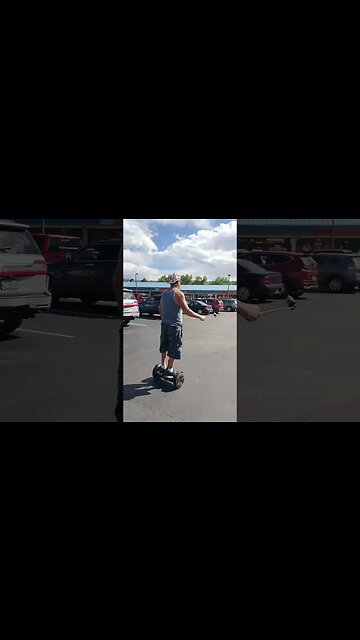 Segway electric scooter with GoPro