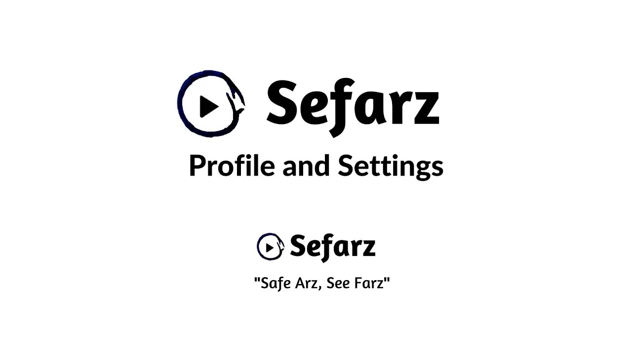 Sefarz Features: User Profile, Settings, Notification, and Option to Suggest Us.