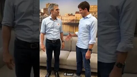 Romeu Zema esteve em Recife em audiência com o Prefeito,marido da Tabata Amaral