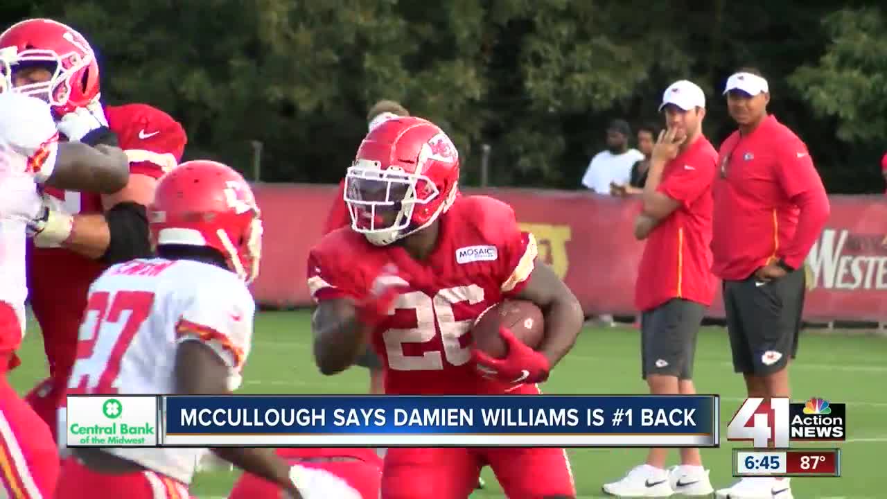 Chiefs RB coach: Damien Williams will start, despite talk of RB committee