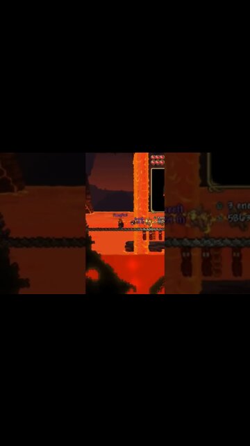 That time FancyFox threw SilverEagle in lava #terraria