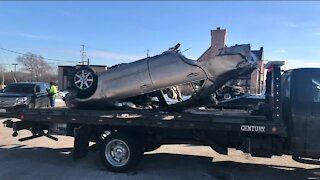 Two injured in early I-94 car crash
