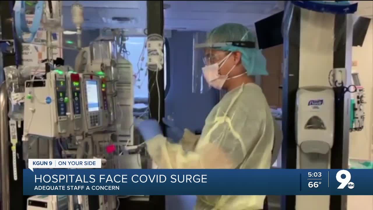 With COVID surging, hospitals struggle to hire more staff