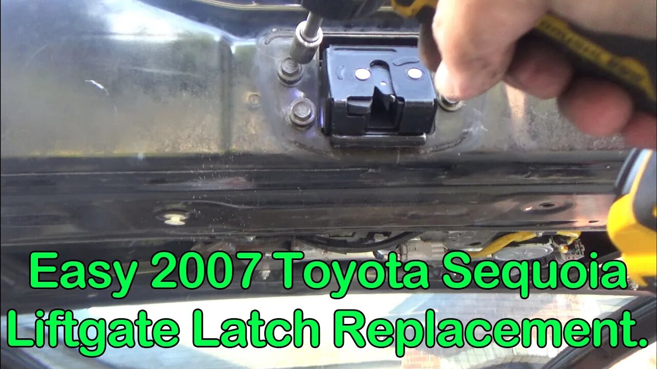 How to Replace Rear Liftgate Latch Actuator on 2007 Toyota Sequoia