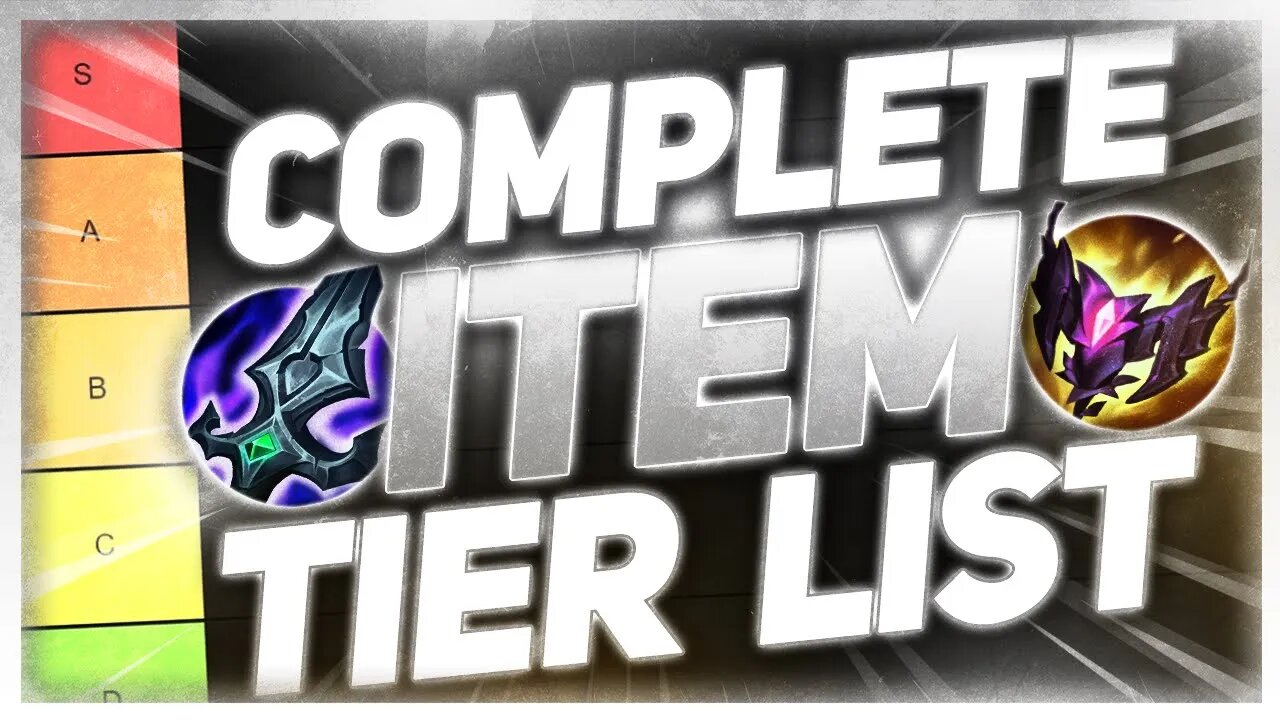 The COMPLETE League Of Legends Item Tier List