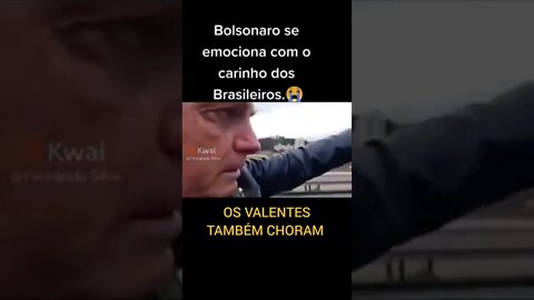 Este é o meu Presidente, Bolsonaro chora ao ver apoio do povo brasileiro!