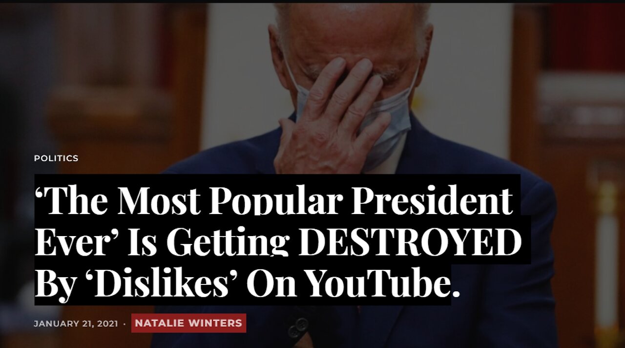 ‘The Most Popular President Ever’ Is Getting DESTROYED By ‘Dislikes’ On YouTube