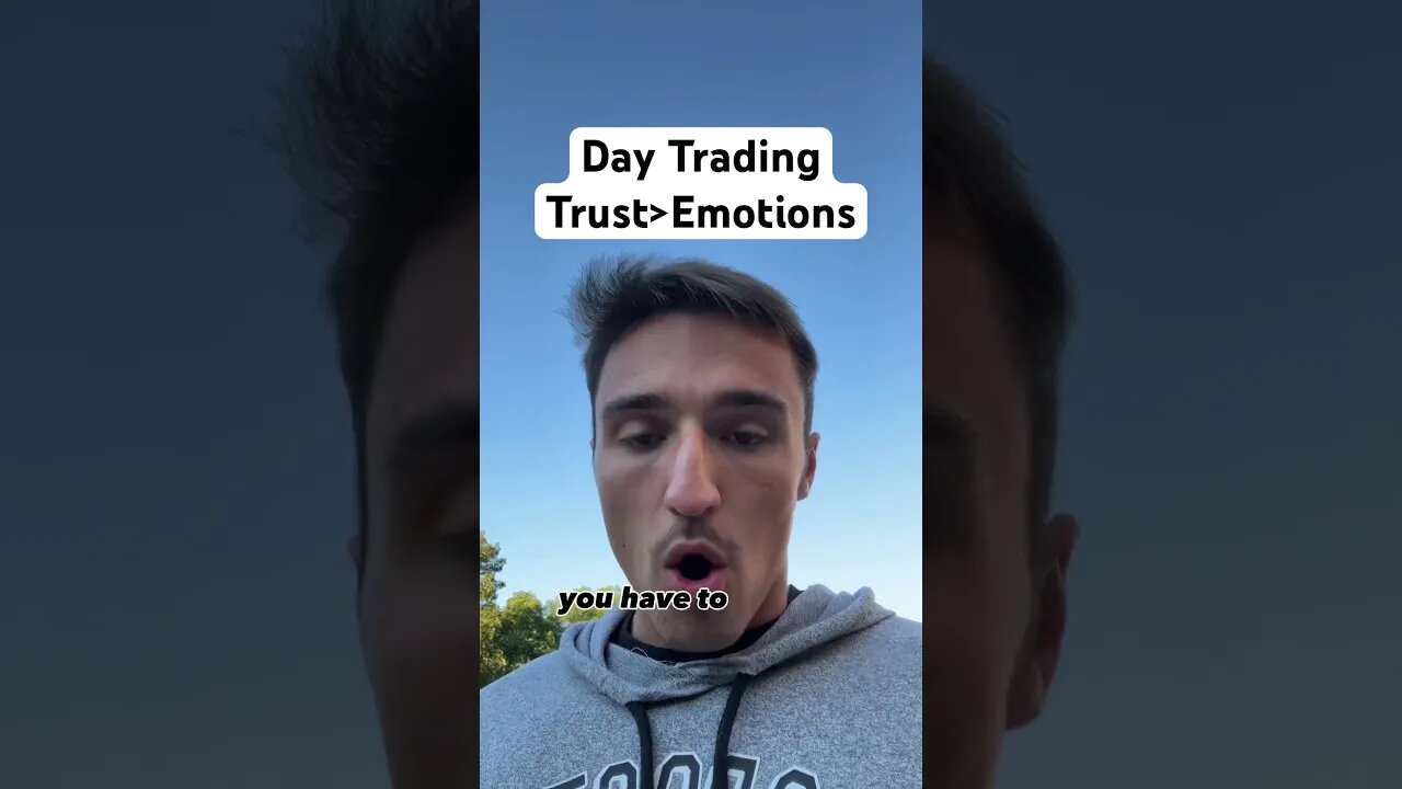 Trust your Day Trading Setups Not Emotions #daytrading #forextrading #futurestrading #forex