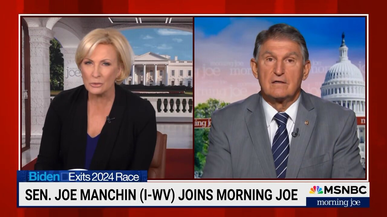 🚨 Sen Joe Manchin confirms he does not plan to challenge Kamala Harris