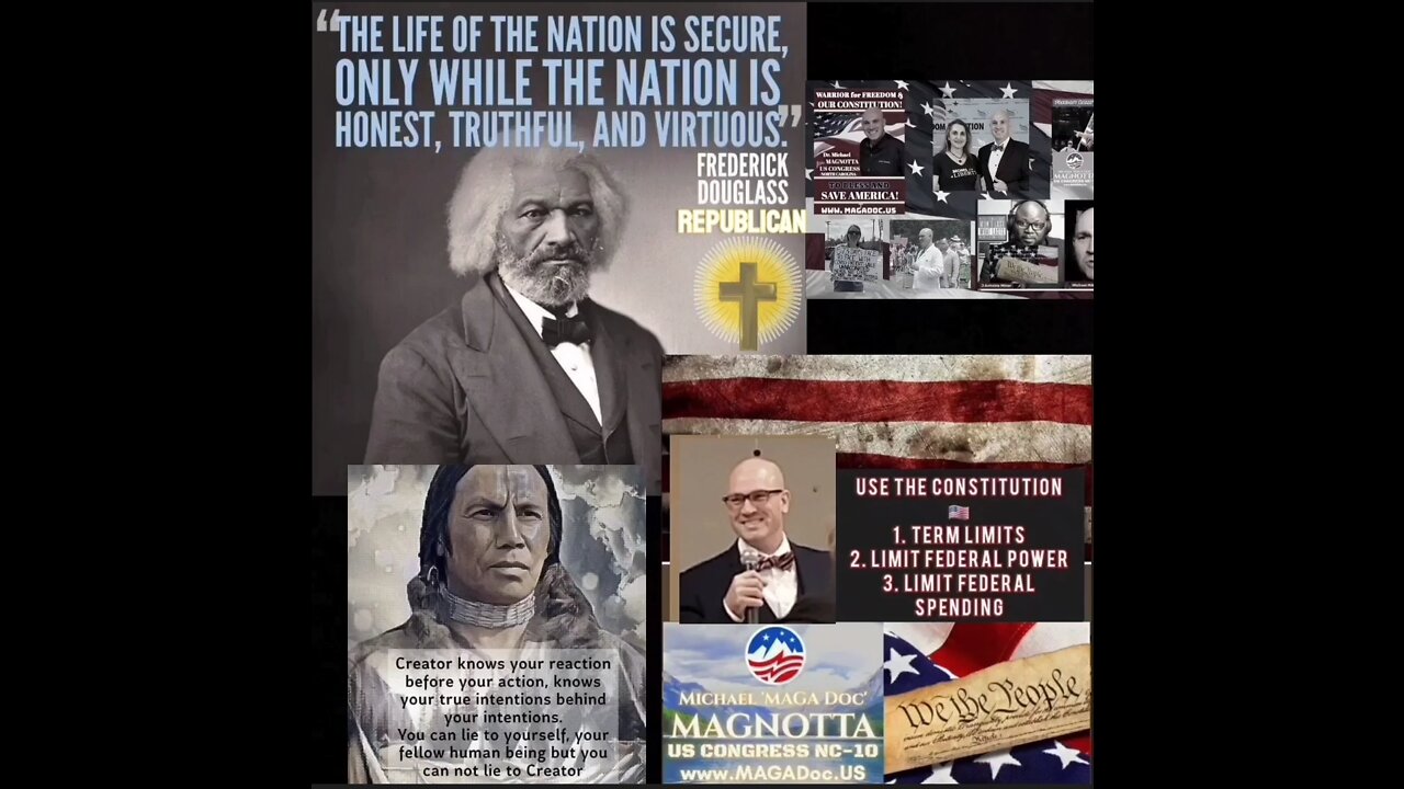 Christian ✝️ Constitutional Republicans: Dr Magnotta & Frederick Douglass