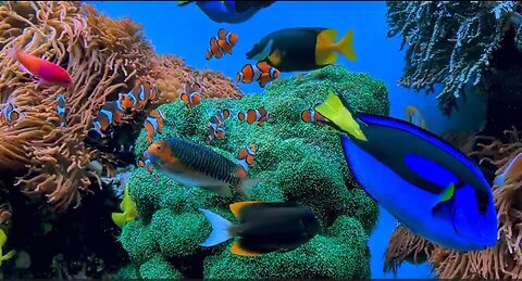 DEEP SLEEP SOFT MUSIC WITH AQUARIUM HOURS OF MUSIC FOR STRESS ANXIETY