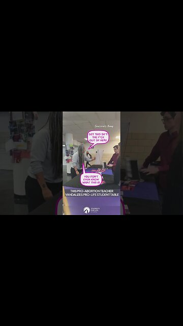 Pro-Abortion Radical Professor At Hunter College Holds Machete To NY Post Reporter's Neck