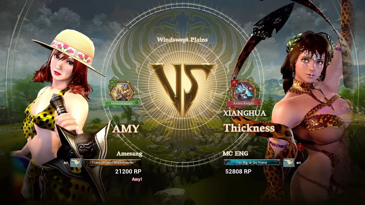 Amy (Amesang) VS Thickness (MC ENG) (SoulCalibur™ VI: Online)