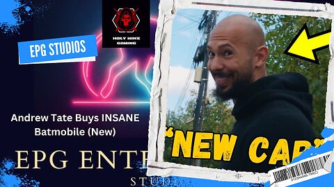 Andrew Tate Buys INSANE Batmobile (New)
