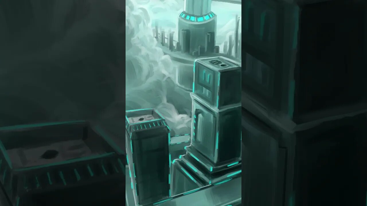 City rings painting from last stream! #shorts