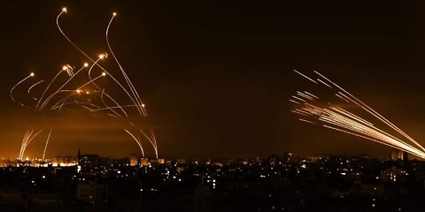 The moment missiles fell on Israel