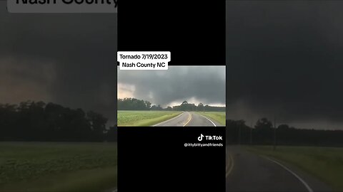 #tornado touchdown in Nash NC 🌪️⚡⛈️ #weather #tornado