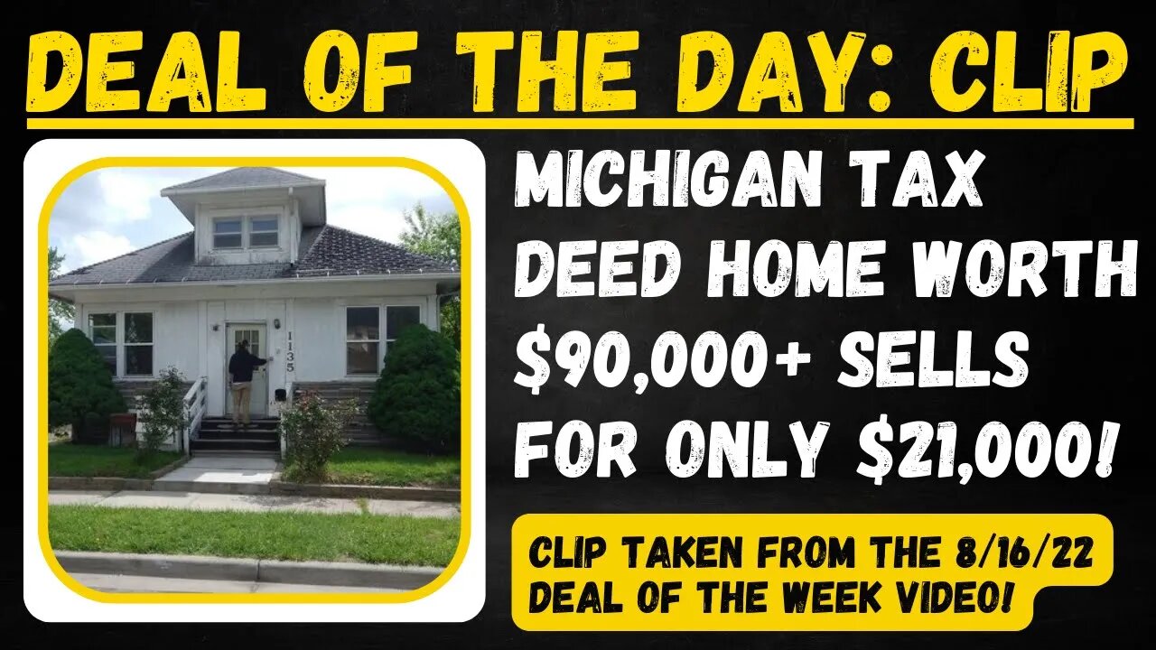 $21,000 for Tax Deed Home! Online Auction Property Review...