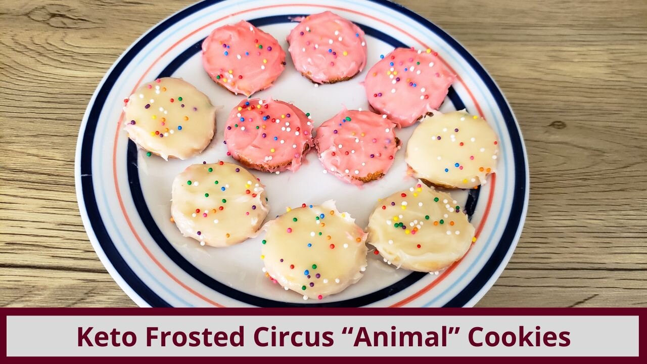 Easy Keto Frosted "Animal" Cookies