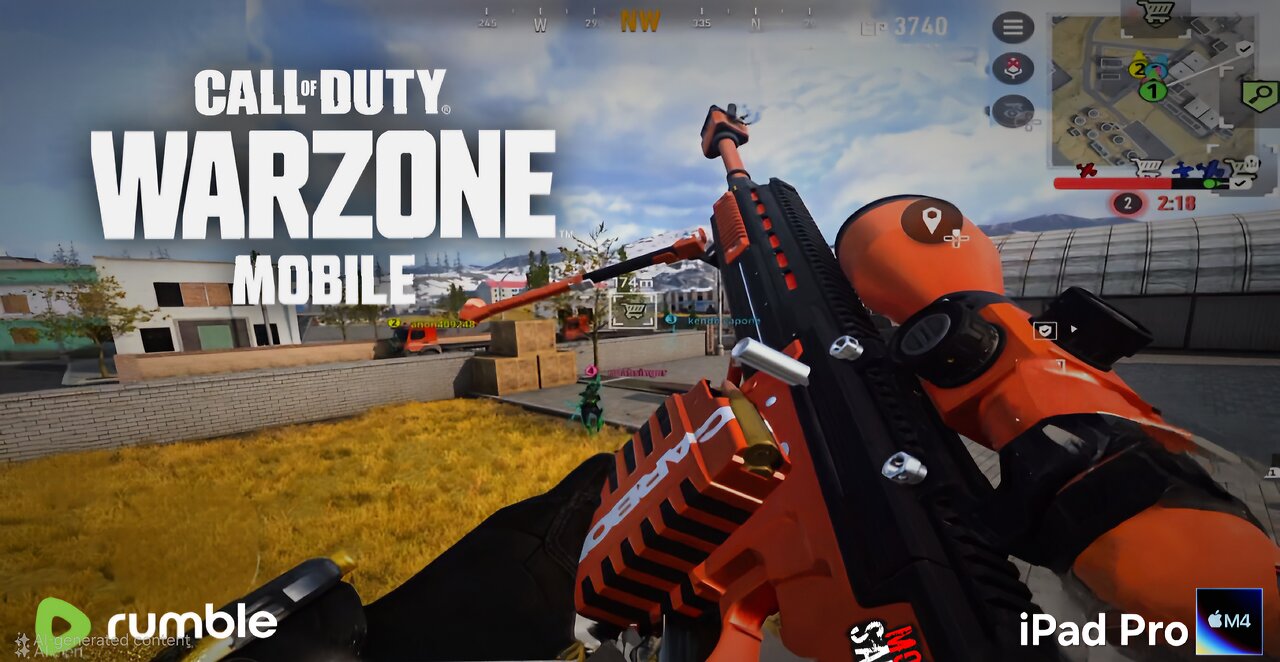 Warzone Mobile iPad Pro Max Peek un-capped settings BR quads.Black Ops movement coming to mobile.