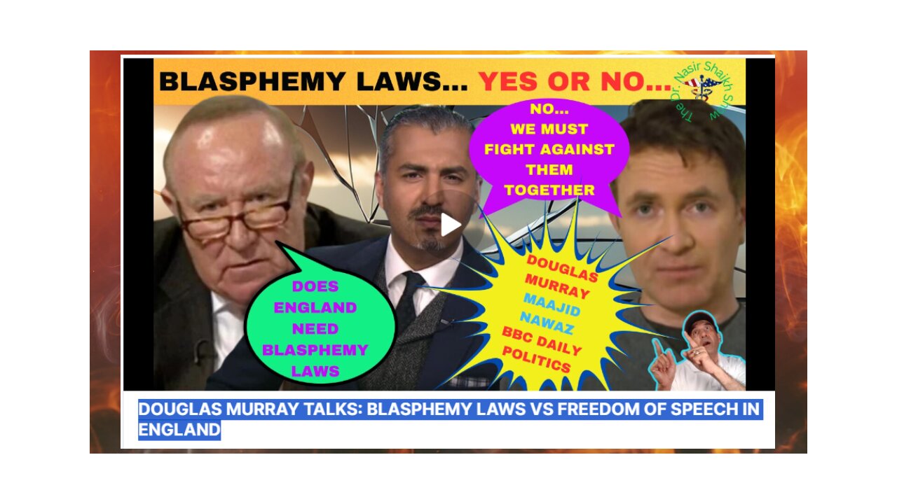 DOUGLAS MURRAY Maajid Nawaz Roundtable Debate on BLASPHEMY LAWS With Andrew Neil