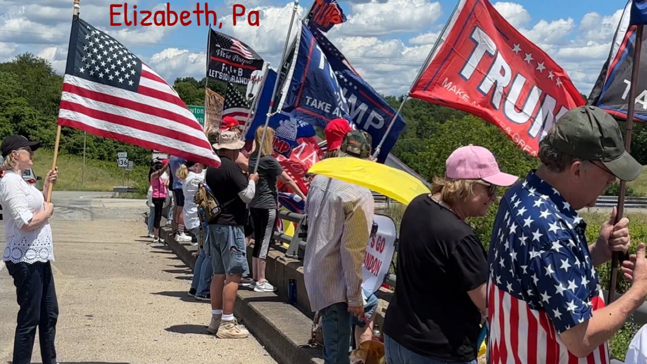 Trump Flag Wave/Trump Train-Elizabeth Pa