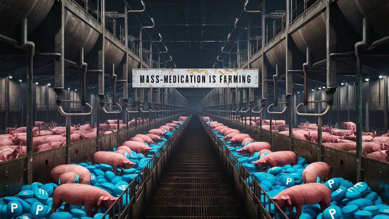 MASS-MEDICATION IS FARMING #HumanFarming