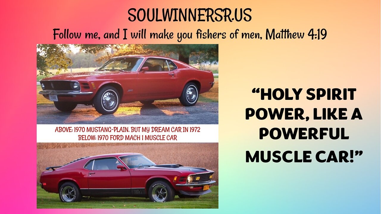 HOLY SPIRIT POWER LIKE A POWERFUL MUSCLE CAR!