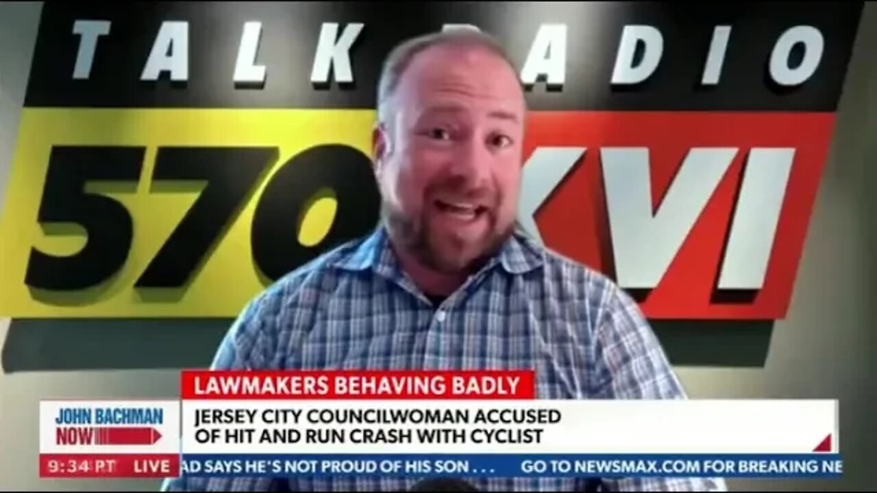 Ari on Newsmax discussing a Jersey City councilwoman accused of a hit and run crash with a cyclist