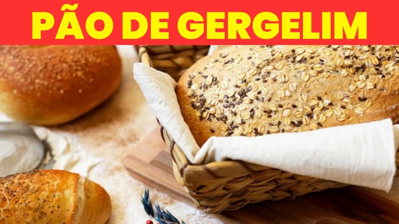 Receita de Pão de Gergelim com Farinha Caseira.