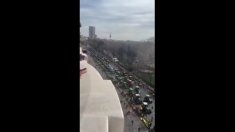 Spain farmers in protest