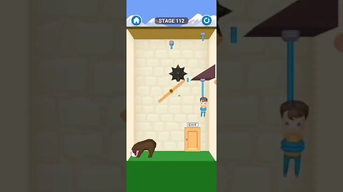 rescue cut rope puzzle 😎 #shorts