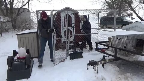 Melanie plays in the snow for the first time ever