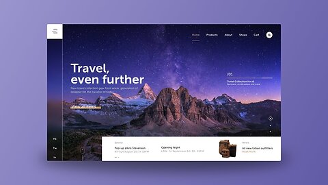 UI Design Tutorial | Travel Website Design in Adobe XD | WebDesignGeek