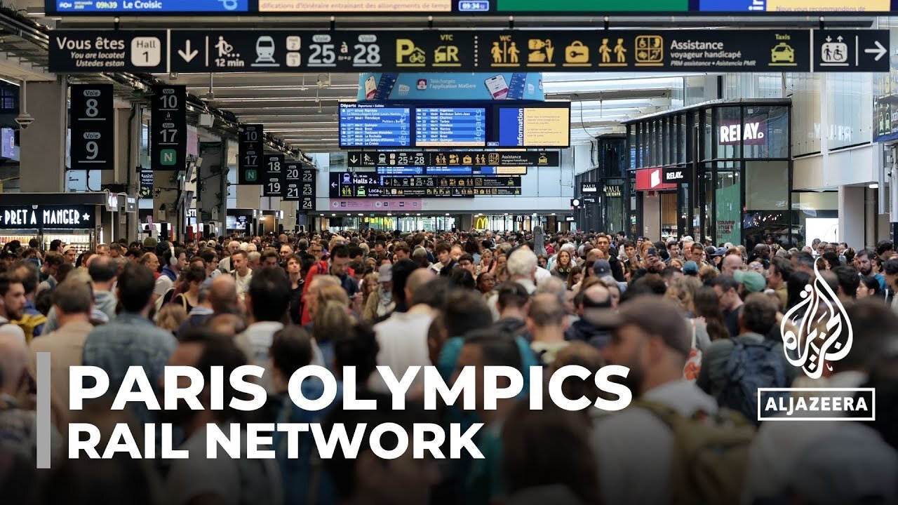 French rail network hit by 'malicious acts' ahead of Paris Olympics