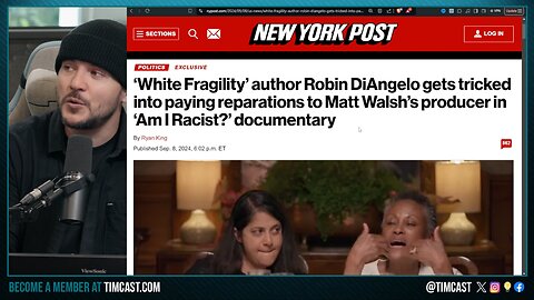 Matt Walsh TRICKS Woke Author DiAngelo Into PAYING REPARATIONS To Black Producer In HILARIOUS Clip