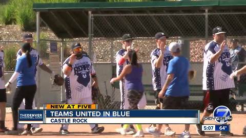 More than a dozen softball teams raise money for fallen Colorado sheriff's deputies families
