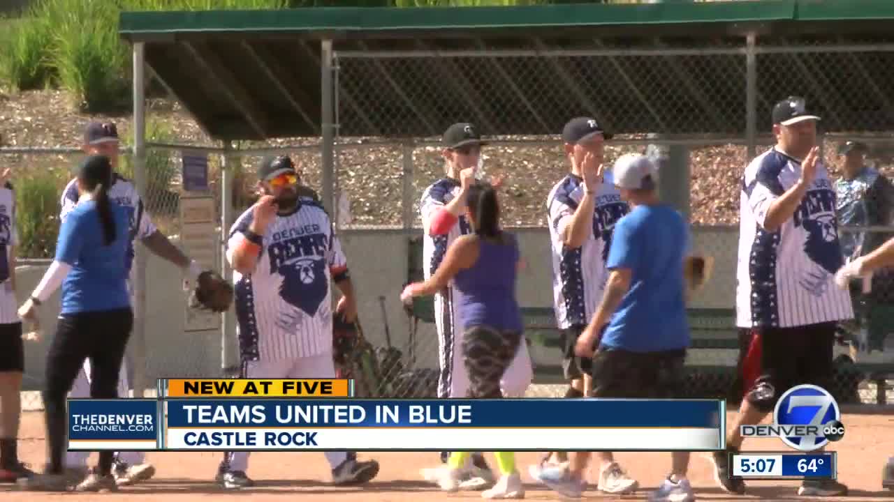 More than a dozen softball teams raise money for fallen Colorado sheriff's deputies families